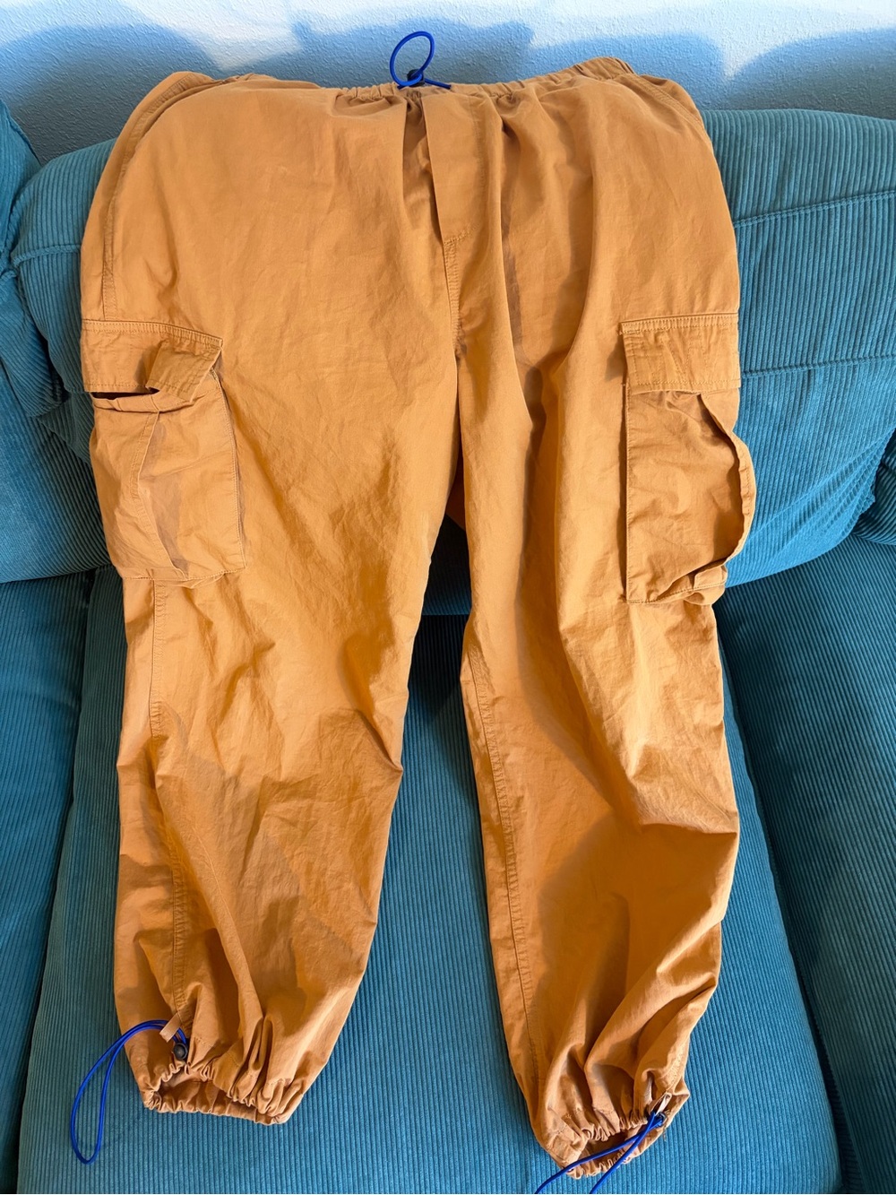Braindead Cargo Jogger Pants - Apricot Orange